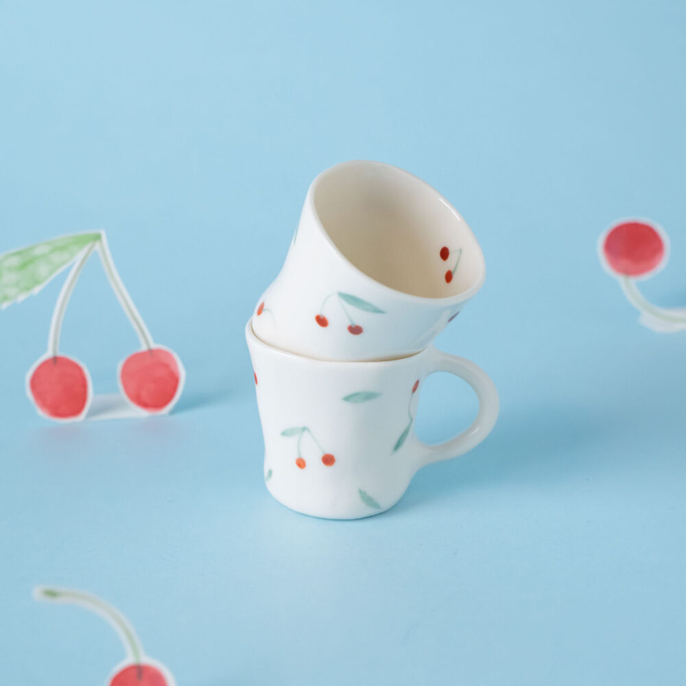 Coffee cup — Cherries