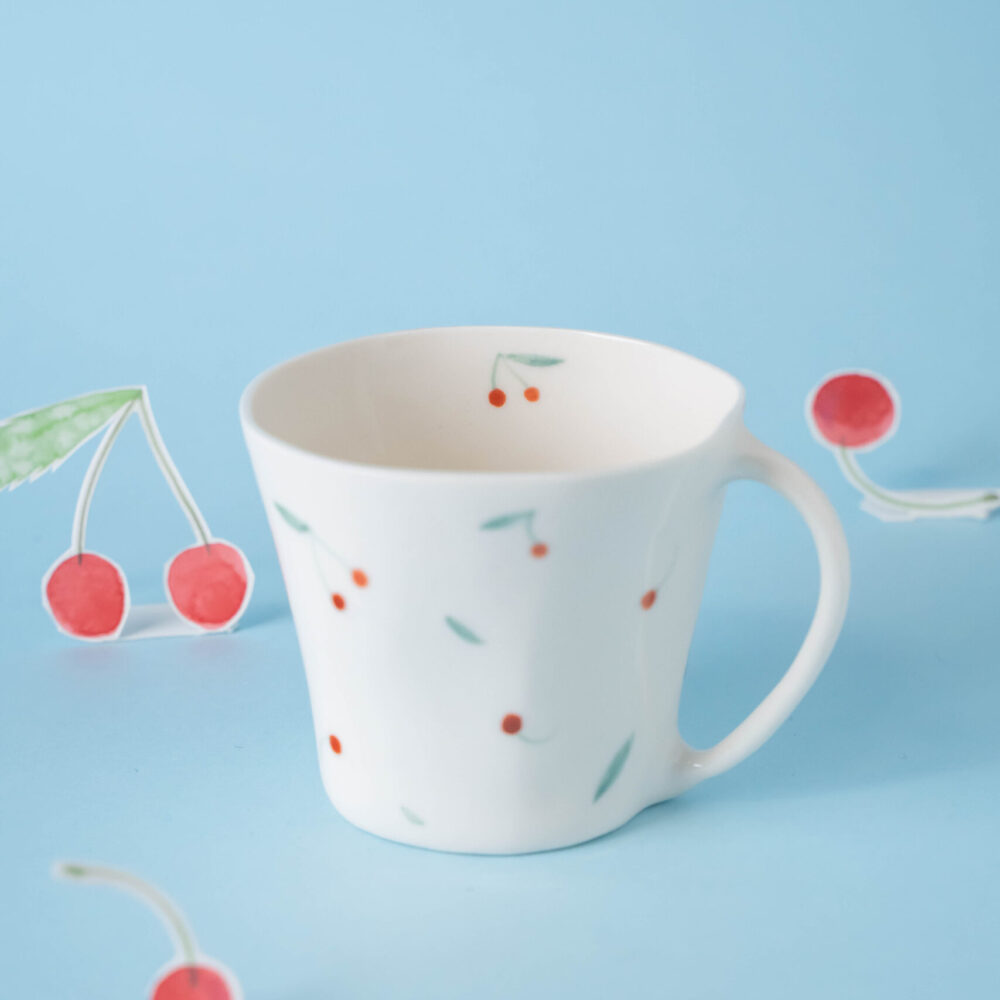 Tazza per la colazione — Ciliegie