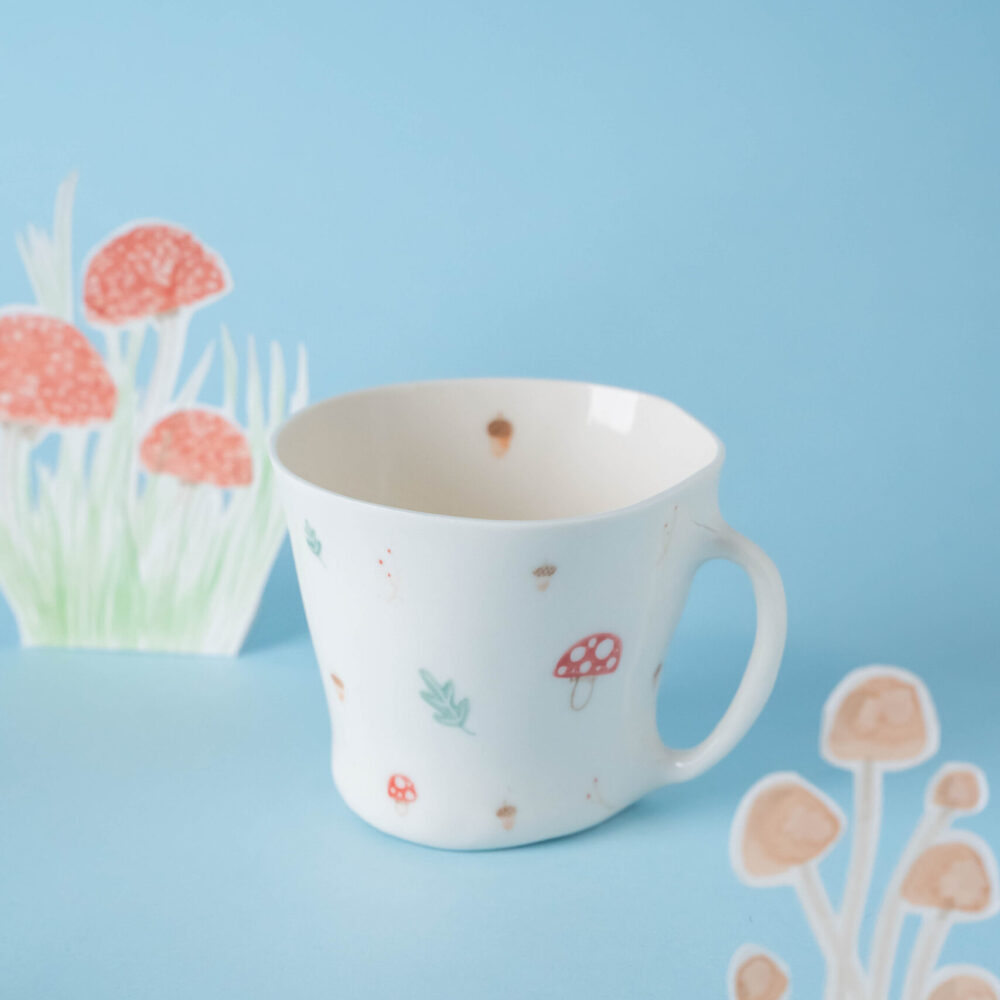 Tazza per la colazione — Elementi del bosco